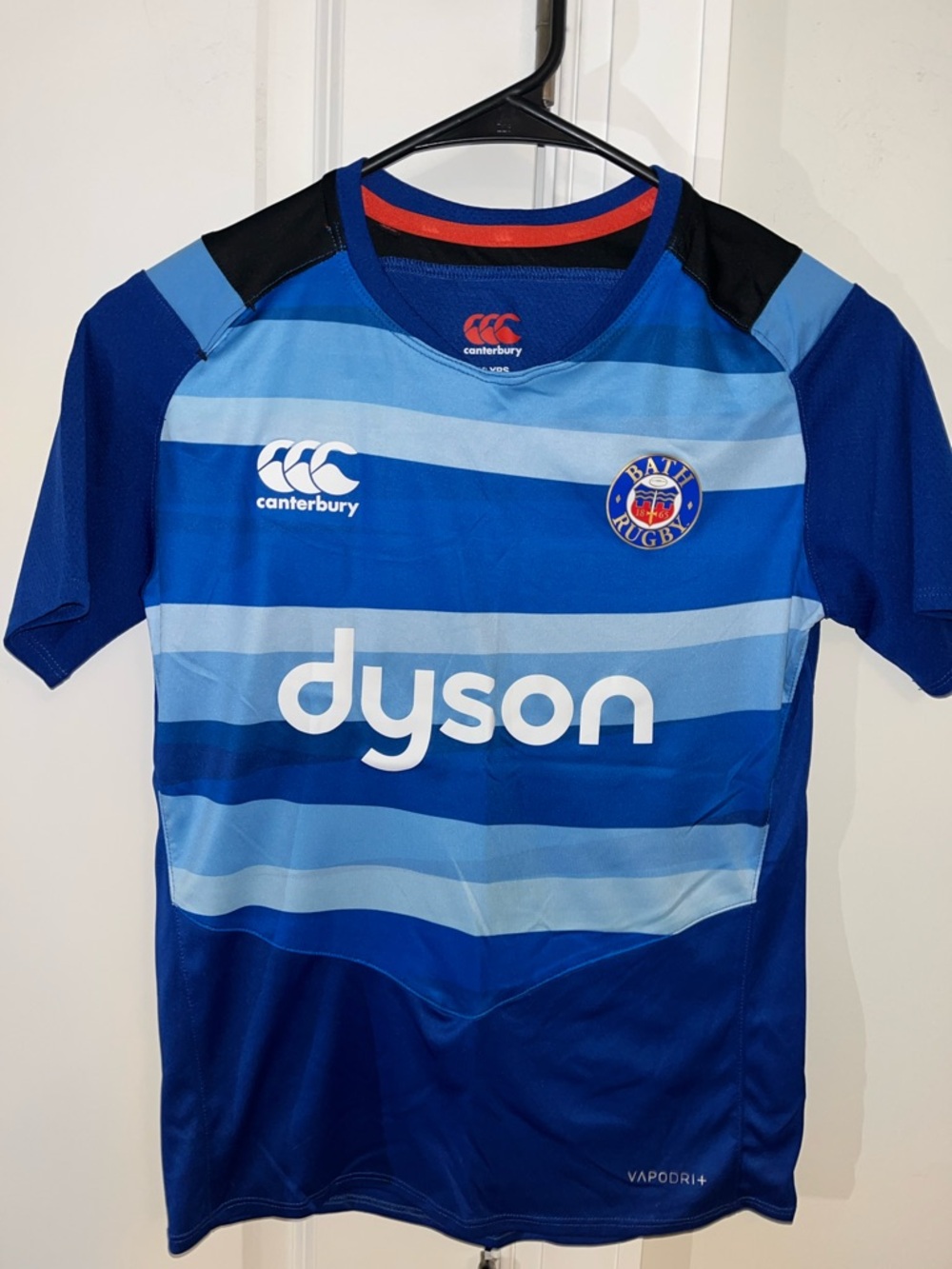 New Canterbury Bath Rugby Union RFU Jersey T shirt Kids youth 10 year old